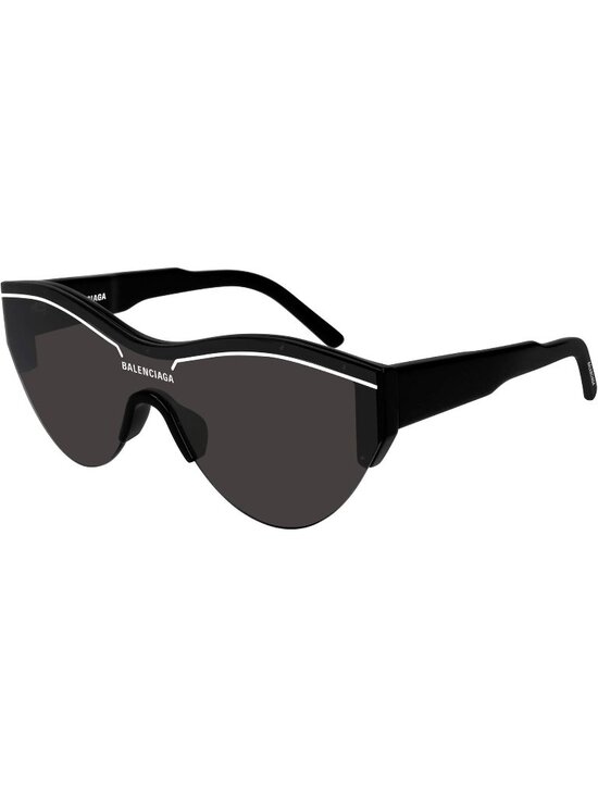 Balenciaga Accessories - Balenciaga Shield BB0004S sunglasses in shiny black